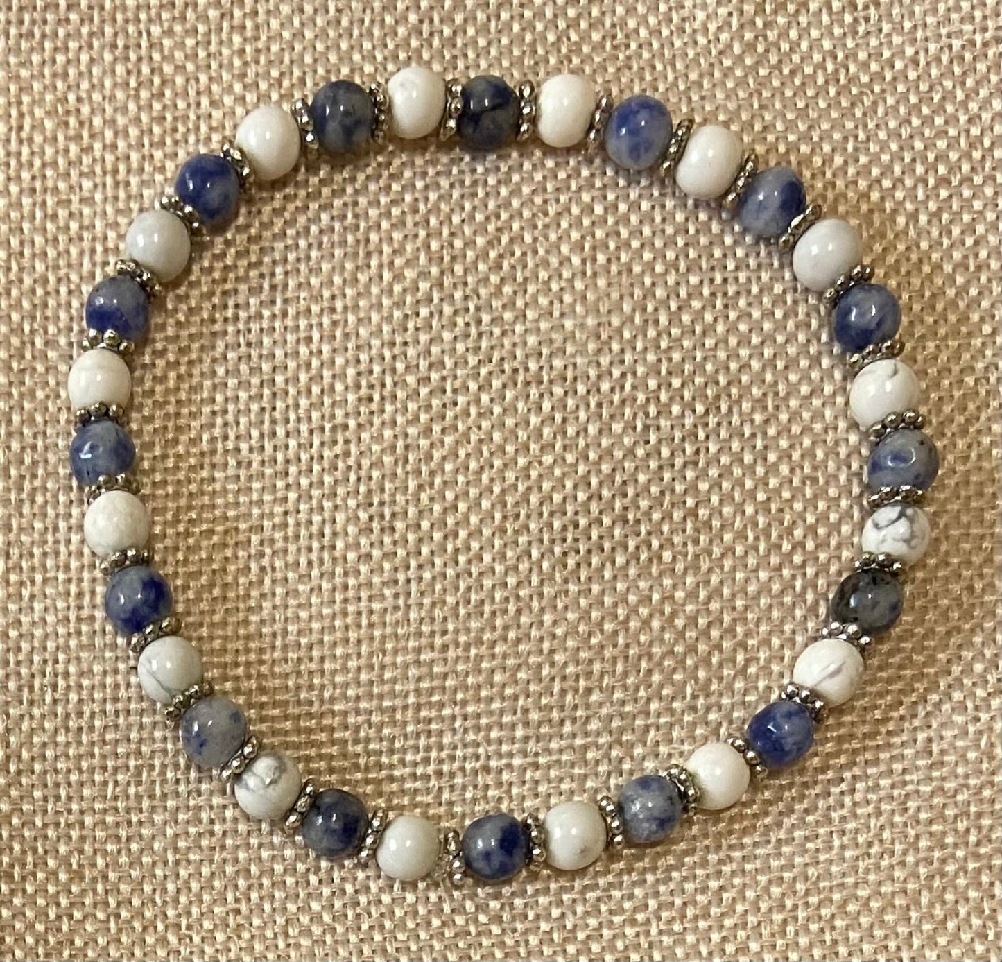 Sodalite and Howlite Bracelet