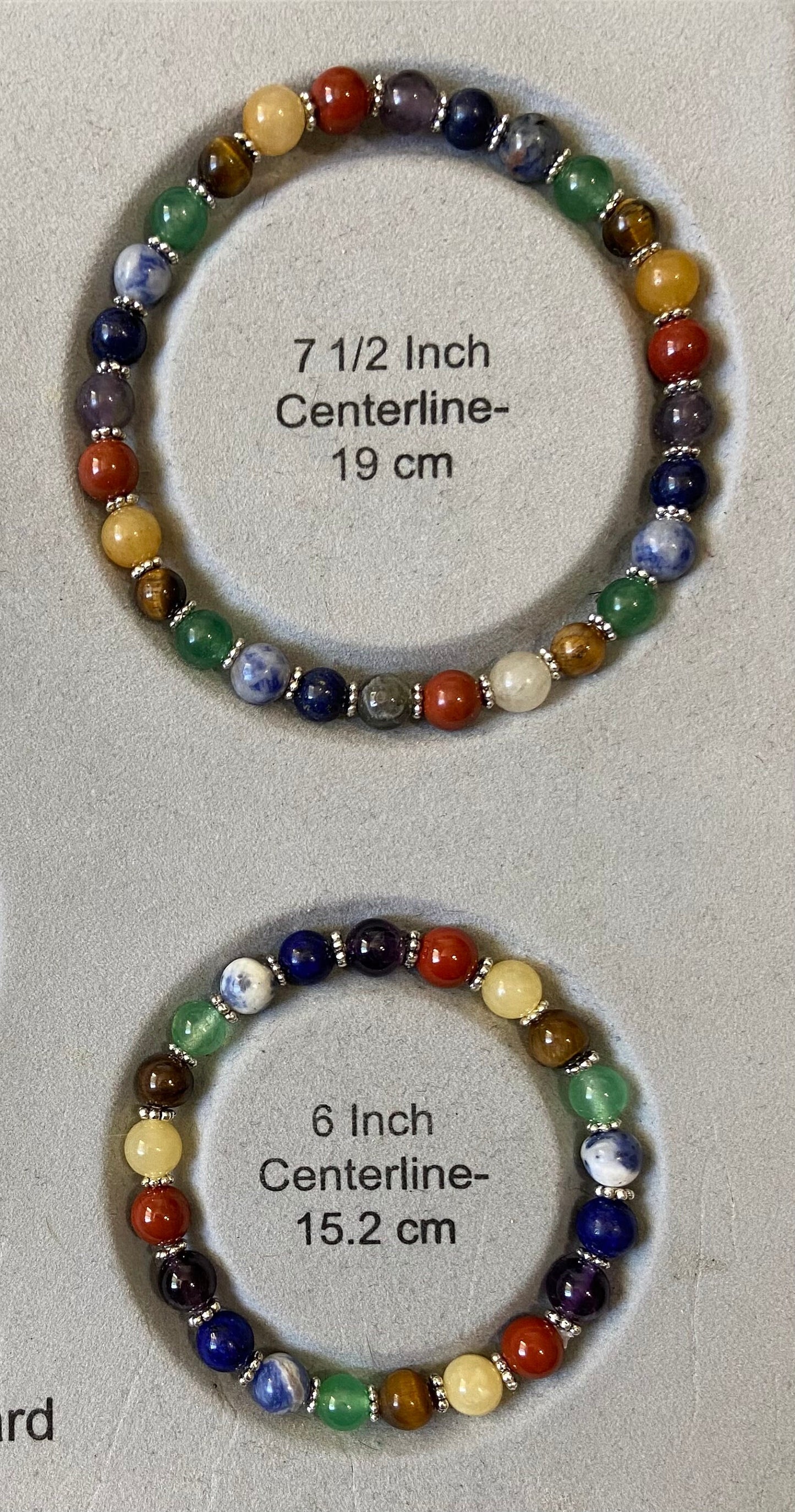 Chakra Semiprecious 6mm Stone Bracelet